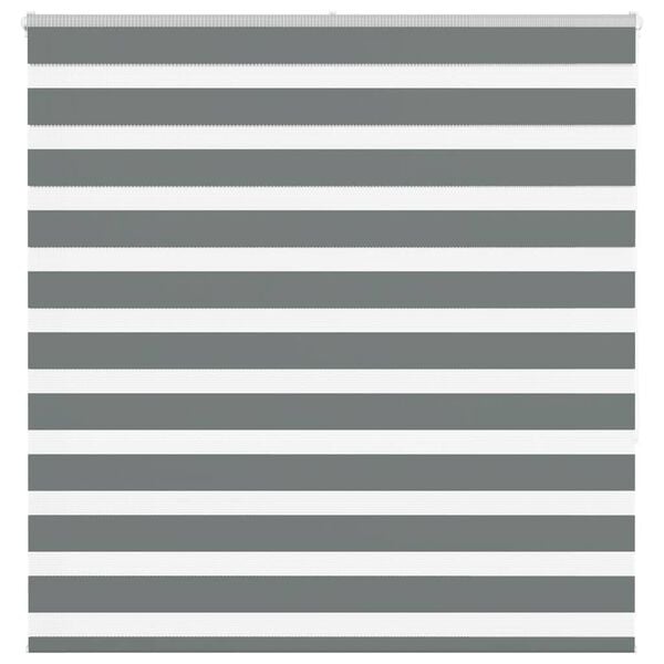 vidaXL Zebra rolgordijn 150x150 cm stofbreedte 145,9 cm donkergrijs