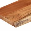 vidaXL Wandschap rechthoekig natuurlijke rand 50x20x3,8 cm acaciahout