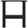 vidaXL Salontafelpoten 2 st 30x(30-31) cm staal zwart