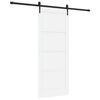 vidaXL Schuifdeur ORKDAL 83 x 202 cm Massief grenenhout Wit