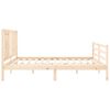 vidaXL Bedframe met hoofdbord massief hout 200x200 cm