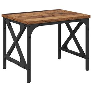 vidaXL Printerstand Verstelbaar Oud Hout 40 x 30 x 31 cm Bewerkt hout