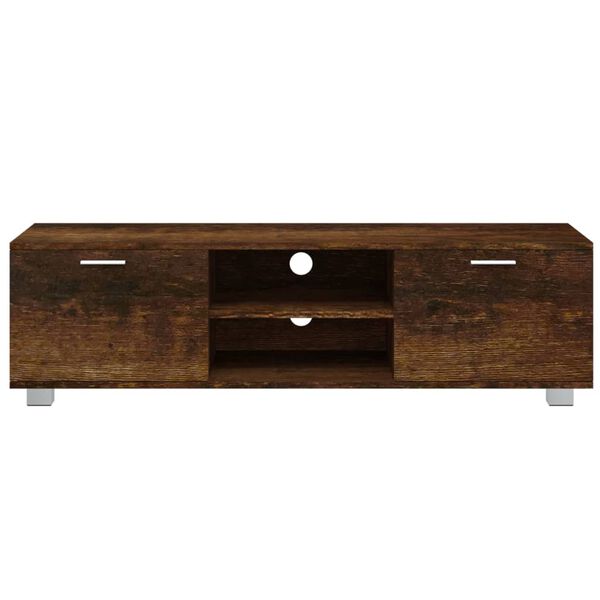 vidaXL Tv-meubel 140x40,5x35 cm bewerkt hout gerookt eikenkleurig