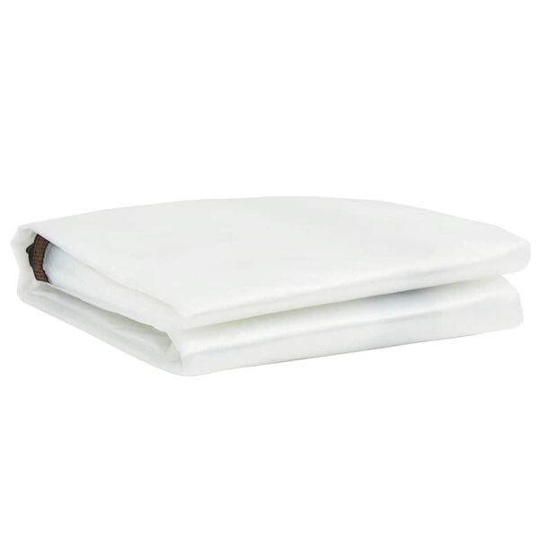 vidaXL Plantenafdekking met zeilringen 1x10 m polyethyleen