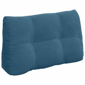 vidaXL Rugkussen Blauw 80 x 24 x 50 cm Fluweel