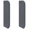 vidaXL Hoofdbord oor Grijs 40,5 x 40,5 x 4 cm Fluweel