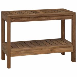 vidaXL Badkamer Zijtafel Naturel 60 x 30 x 45 cm Massief Teakhout