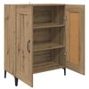 vidaXL Dressoir Artisan Eiken 69,5 x 34 x 90 cm Bewerkt hout