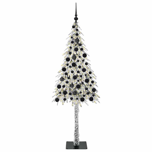 vidaXL Kerstboom met 300 LED met standaard Wit 180 cm PE en staal