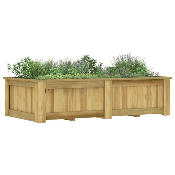 vidaXL Plantenbak verhoogd 196x100x50 cm geïmpregneerd grenenhout