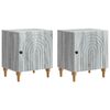 vidaXL Nachtkastje 2 pcs Grijs sonoma 43 x 34,5 x 50 cm Bewerkt hout
