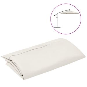vidaXL Vervangingsdoek voor zweefparasol 300 cm zandwit