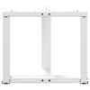 vidaXL Salontafelpoten 2 st T-vormig 50x25x(42-43) cm staal wit