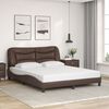 vidaXL Bedframe met LED zonder matras "Hvar" bruin 160x200 cm