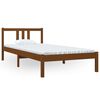 vidaXL Bedframe massief hout honingbruin 90x200 cm