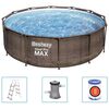 Bestway Steel Pro MAX Zwembadset Deluxe Series rond 366x100 cm