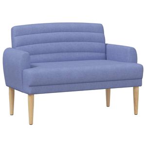 vidaXL Loungebank met knopencomfort Jeans Blauw 116 x 67 x 80 cm Stof