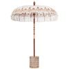 vidaXL Balinese parasol met basis Cr&egrave;me 185 x 185 x 260 cm