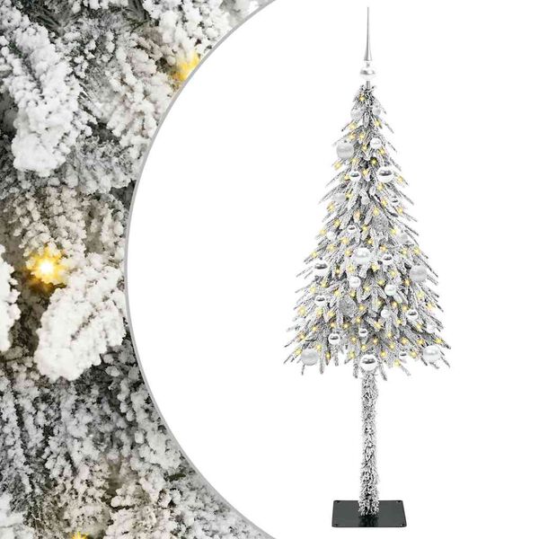 vidaXL Kerstboom met 150 LED met standaard Wit 150 cm PE en staal