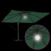 vidaXL Cantilever Roma parasol Groen en Zwart 352 x 251 x 265 cm