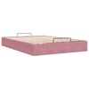 vidaXL Ottoman bedframe zonder matras 140x200 cm fluweel roze