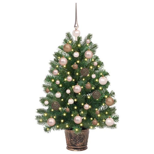 vidaXL Kunstkerstboom met 150 LED met standaard Groen 95 cm PE en PVC