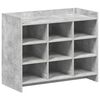 vidaXL Schoenenkast Betongrijs 85 x 39,5 x 70 cm Bewerkt hout