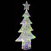 vidaXL Kerstboom met 240 LED Multikleur 180 cm Acryl