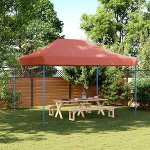 vidaXL Partytent inklapbaar pop-up 410x279x315 cm terracotta