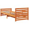vidaXL Bedframe met hoofdeinde Wasbruin 80 x 200 cm Bewerkt hout
