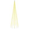 vidaXL Vlaggenmast kerstboom 310 LED's warmwit 300 cm