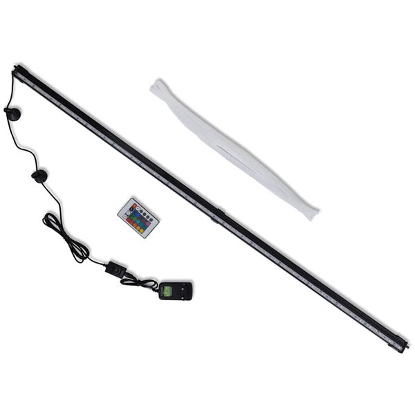vidaXL LED-aquariumlamp met bubbels RGB 107 cm