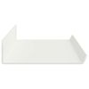 vidaXL Drijvende plank 2 pcs Wit 60 x 8,5 x 2,5 cm Staal