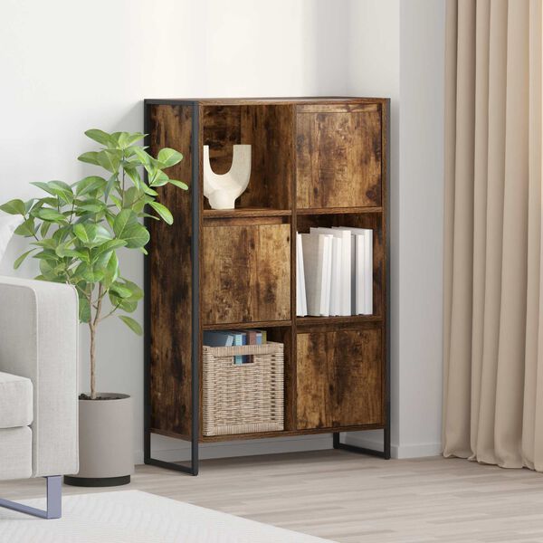 vidaXL Boekenkast Rook Eik 68 x 30 x 108.5 cm Bewerkt hout