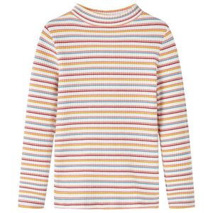 Kindershirt met lange mouwen 92 gestreept ecru