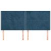 vidaXL Hoofdbord donkerblauw 180x5x118/128 cm fluweel