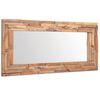 vidaXL Decoratieve spiegel rechthoekig 120x60 cm teakhout