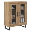 vidaXL Dressoir Artisan Eiken 69,5 x 34 x 90 cm Bewerkt hout