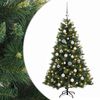 vidaXL Kunstkerstboom met kerstbal 120 cm 150 LED's Warmwit