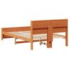 vidaXL Bedframe met hoofdeinde Wasbruin 120 x 200 cm Bewerkt hout