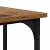 vidaXL Bureau Oud Hout 139 x 139 x 75 cm Bewerkt hout