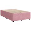 vidaXL Boxspring met matras fluweel roze 120x190 cm