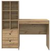 vidaXL Bureau met lade 2 pcs Artisan Eiken