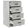 vidaXL Dressoir met lade Betongrijs 40 x 41 x 75 cm Bewerkt hout