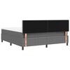 vidaXL Boxspringbed Lichtgrijs en wit. 180 x 200 cm Katoen Stof
