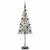 vidaXL Kerstboom met 150 LED met standaard Wit 150 cm PE en staal