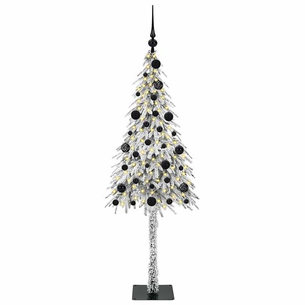 vidaXL Kerstboom met 150 LED met standaard Wit 150 cm PE en staal
