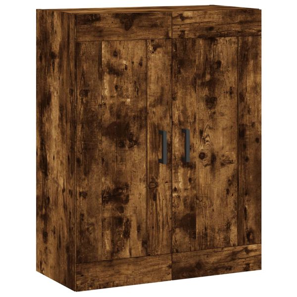 vidaXL Wandkast 69,5x34x90 cm bewerkt hout gerookt eikenkleurig