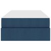 vidaXL Opbergbed met matras met matras Blauw 90 x 190 cm Polyester