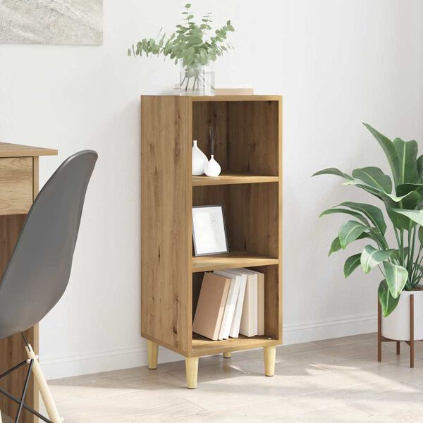 vidaXL Dressoir Artisan Eiken 34,5 x 32,5 x 90 cm Bewerkt hout